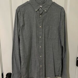 Goodfellow & Co Men's Charcoal Button-Down Northrop Shirt Size Medium